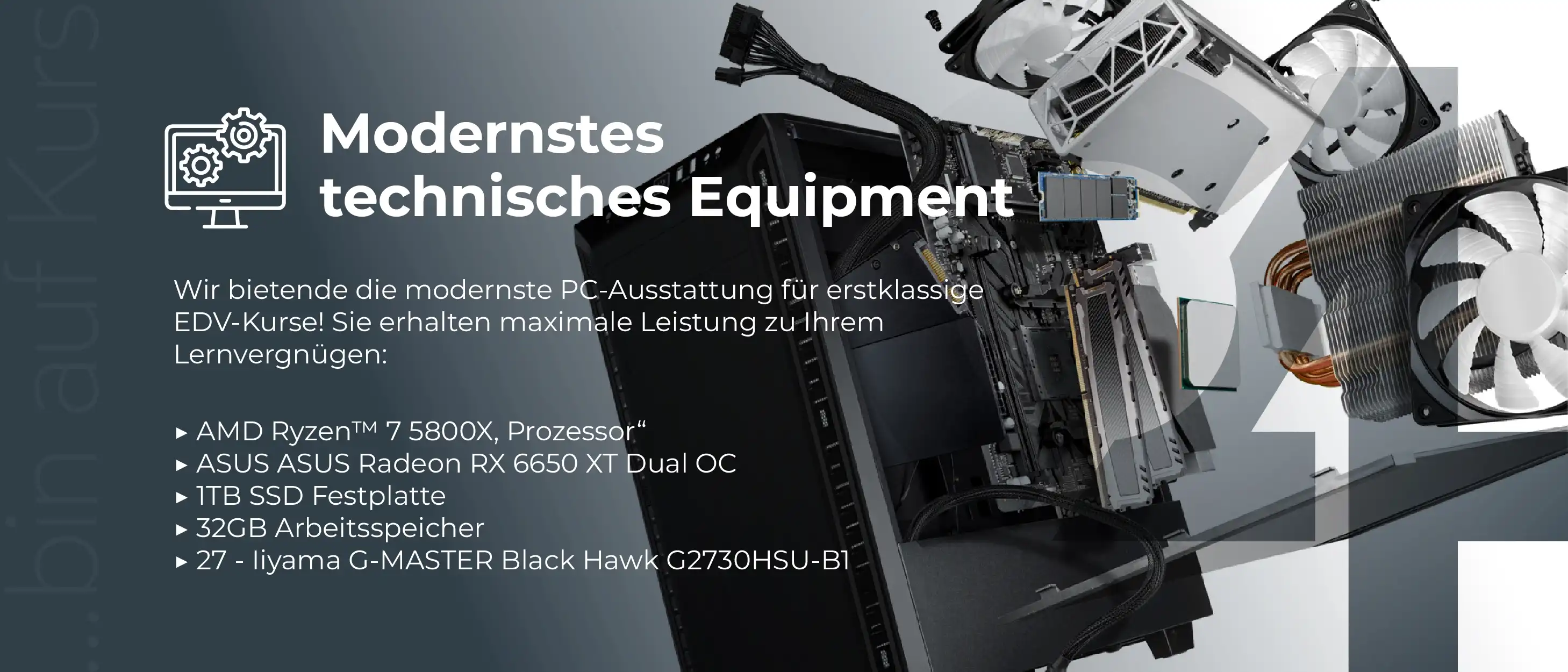 Modernstes technisches Equipment