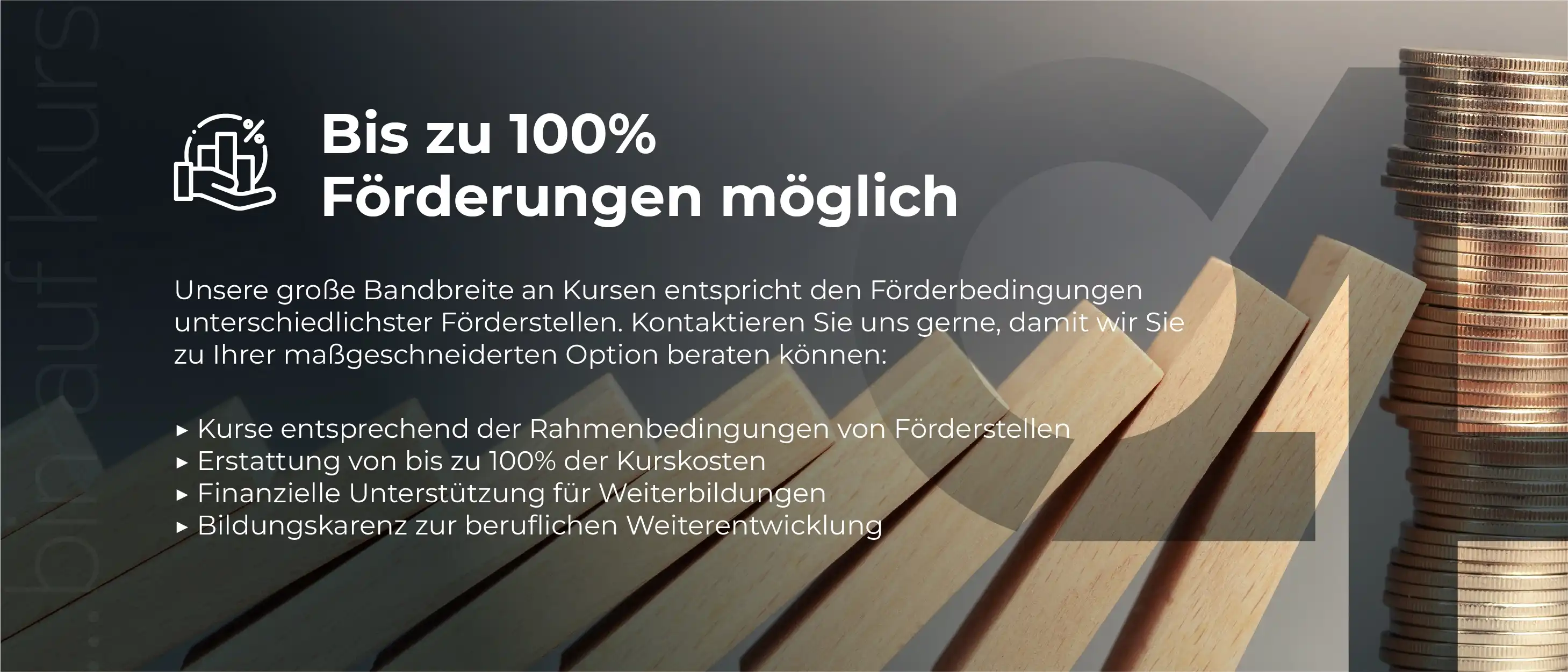 Bis zu 100% Förderungen möglich